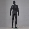 Full body custom boutique design black lifelike clothing t shirt matte black male mannequin